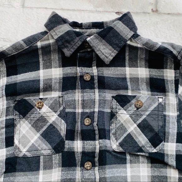 Faded Glory Boys Flannel Shirt Size 6/7 - Picture 5 of 8